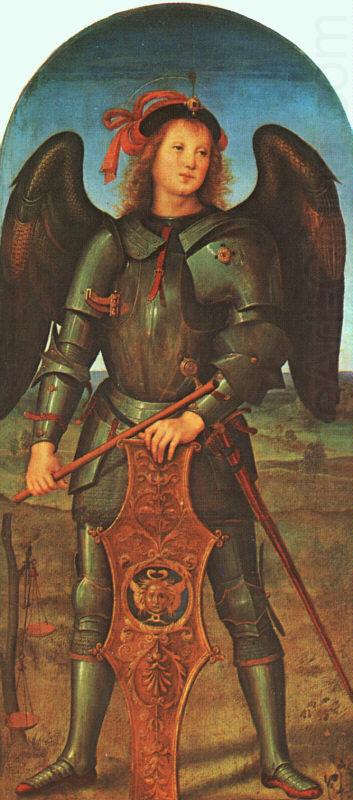 PERUGINO, Pietro St. Michael (Panel of the Polytych of Certosa di Pavia) ag china oil painting image